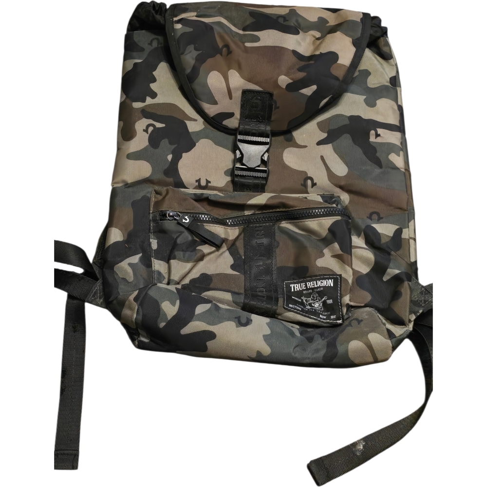 Y2K True Religion Camo Backpack